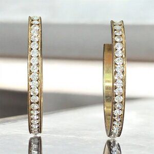 Gold Colour and Cubic Zarconia earrings